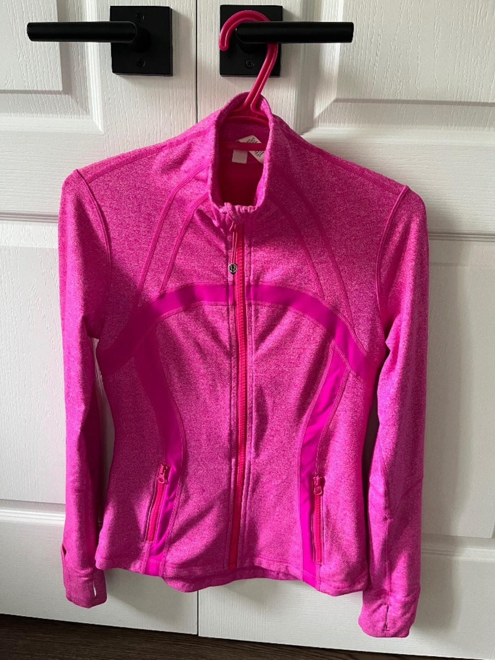 Lululemon Define Jacket Heathered Paris Pink Size 6 Very Good Condition